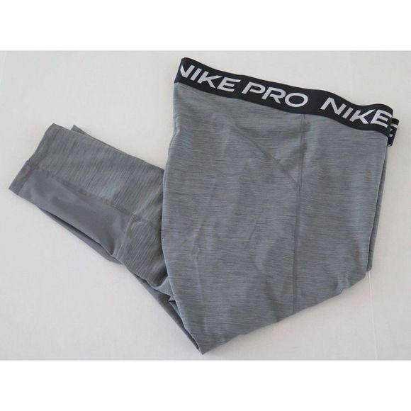 Nike Pro DC5393 084 Women's Plus Sz 3X Gray 365 Mid-Rise Crop Leggings - Picture 6 of 6